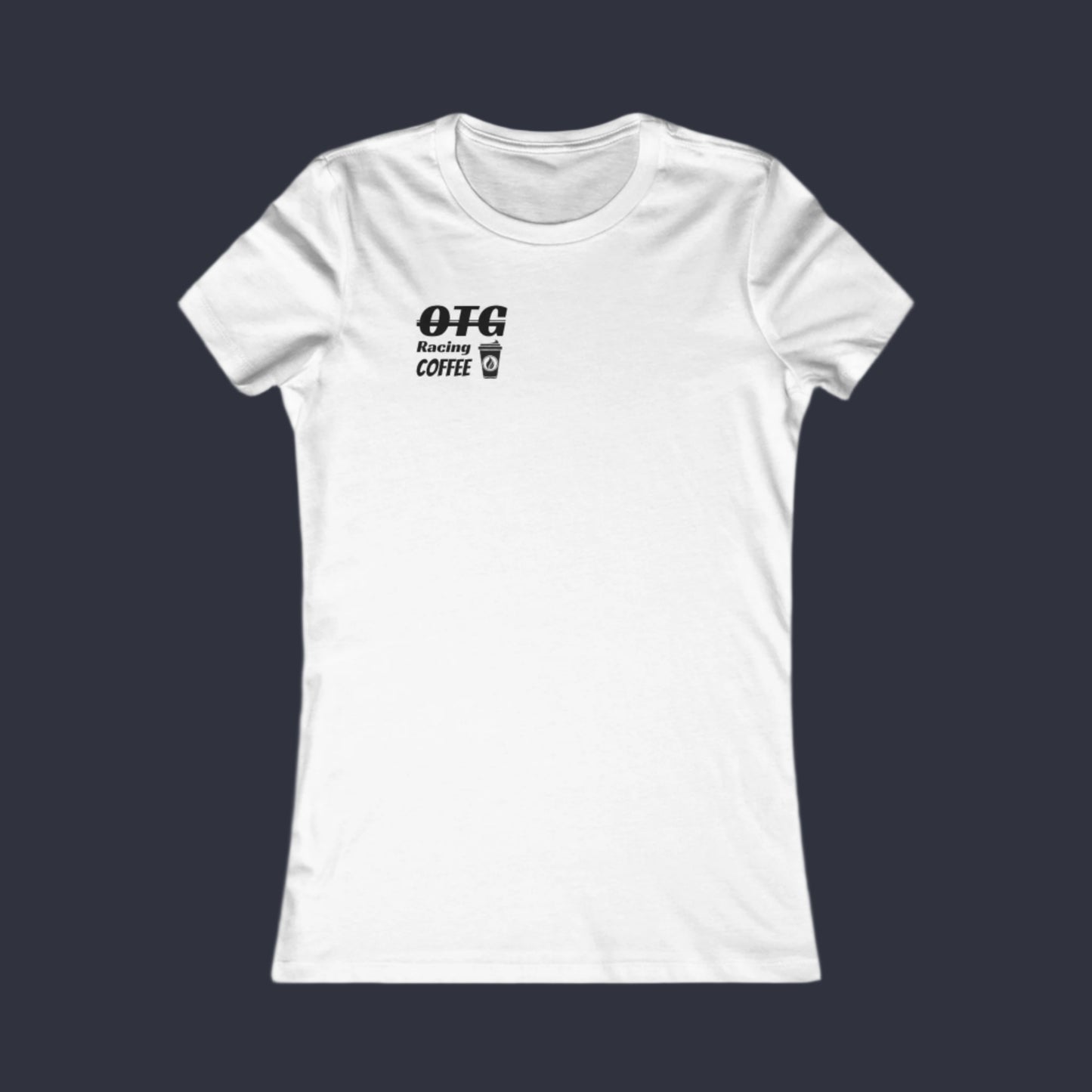 Women's Tee - 'On the Gas Racing' Coffee