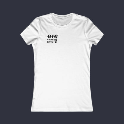 Women's Tee - 'On the Gas Racing' Coffee