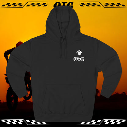 Fleece Hoodie - 'On the Gas' Old English Style