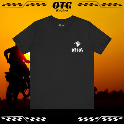 Unisex Tee - 'On the Gas Racing' Old English Style