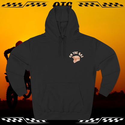 Fleece Hoodie - 'On the Gas' Racing Country Graphic