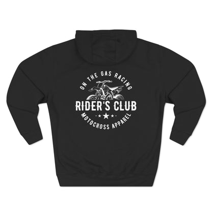 Fleece Hoodie - 'On the Gas' Riders Club Print
