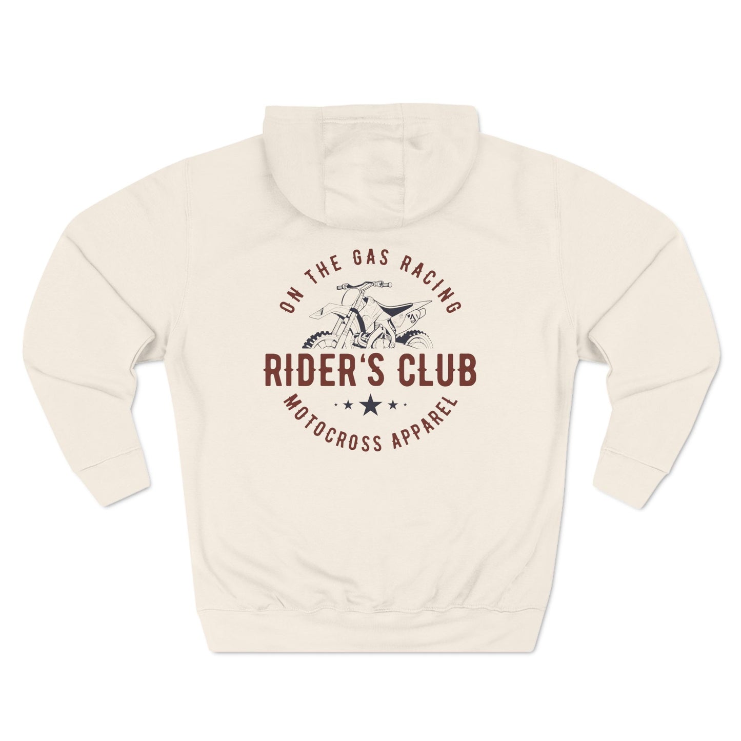 Fleece Hoodie - 'On the Gas' Riders Club Print