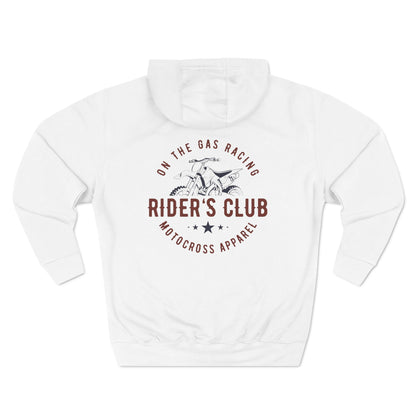 Fleece Hoodie - 'On the Gas' Riders Club Print