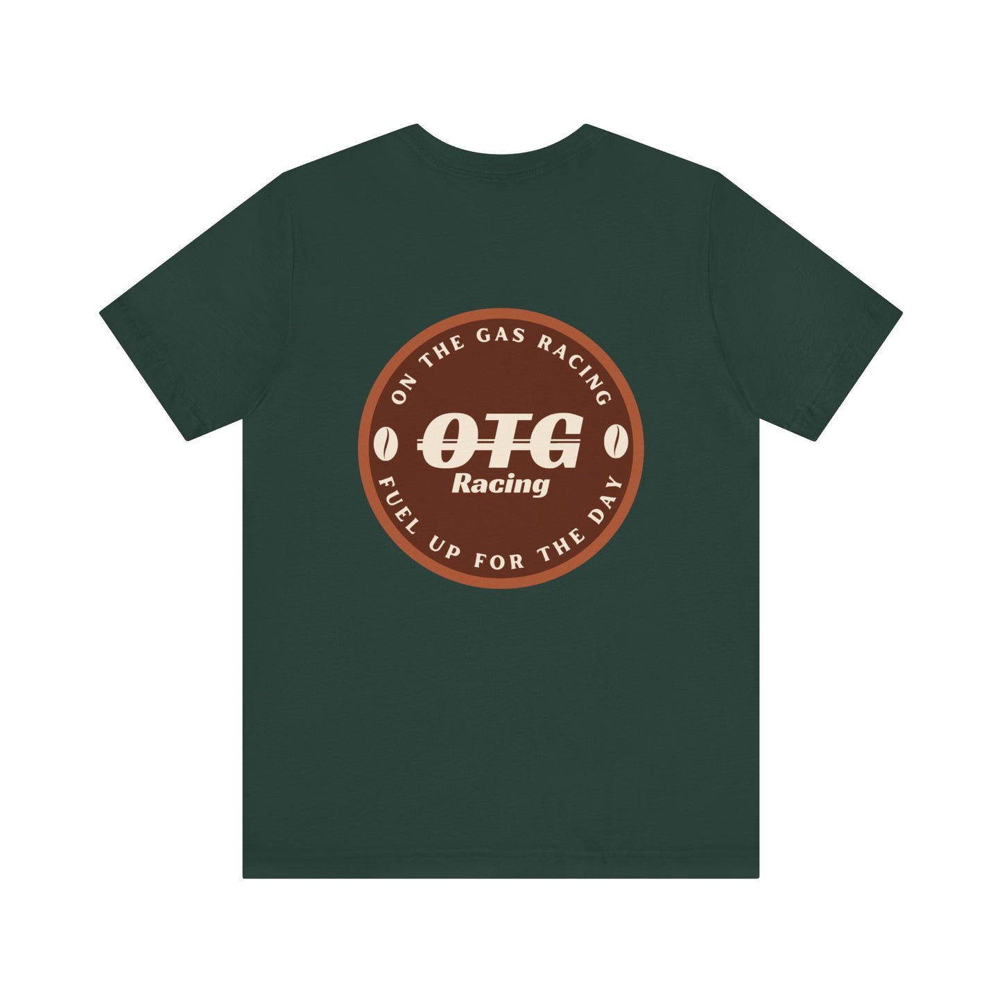 Unisex Tee - 'On the Gas Racing' Roastery Print