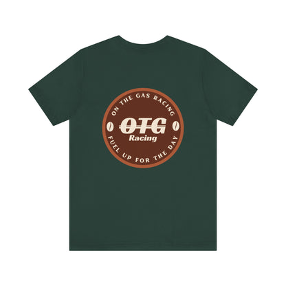 Unisex Tee - 'On the Gas Racing' Roastery Print