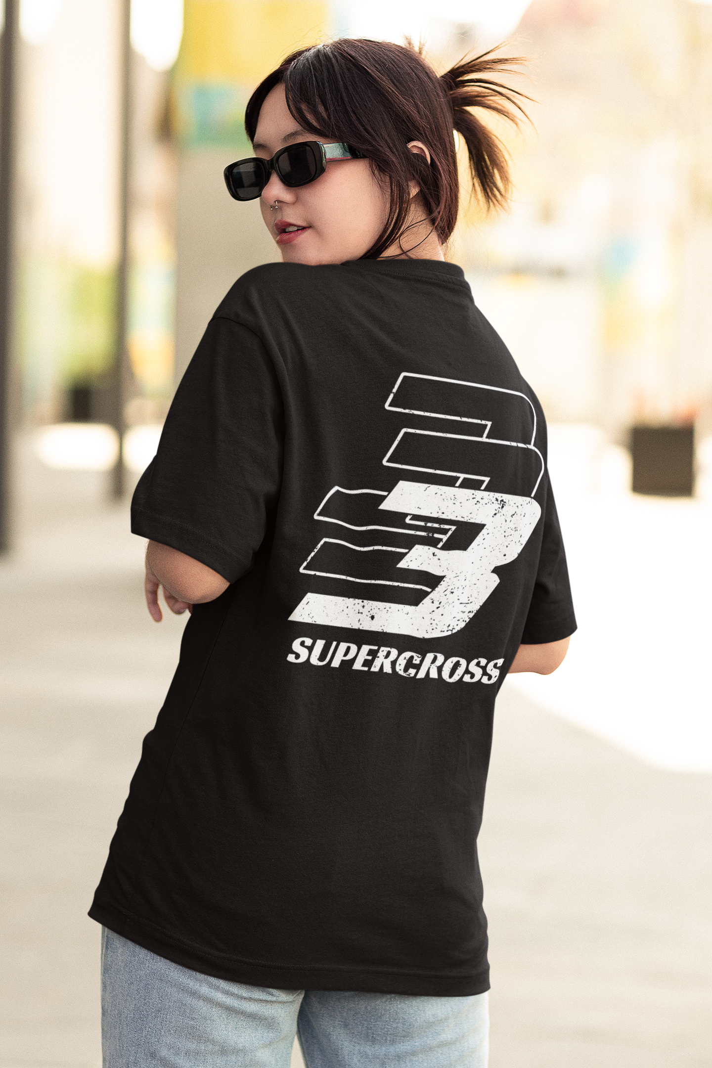Unisex Oversized Tee - 'OTG' Supercross 3