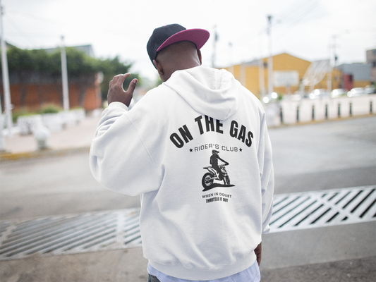 Fleece Hoodie - 'On the Gas' Throttle it Out